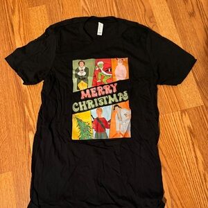 Black Merry Christmas Graphic T-Shirt